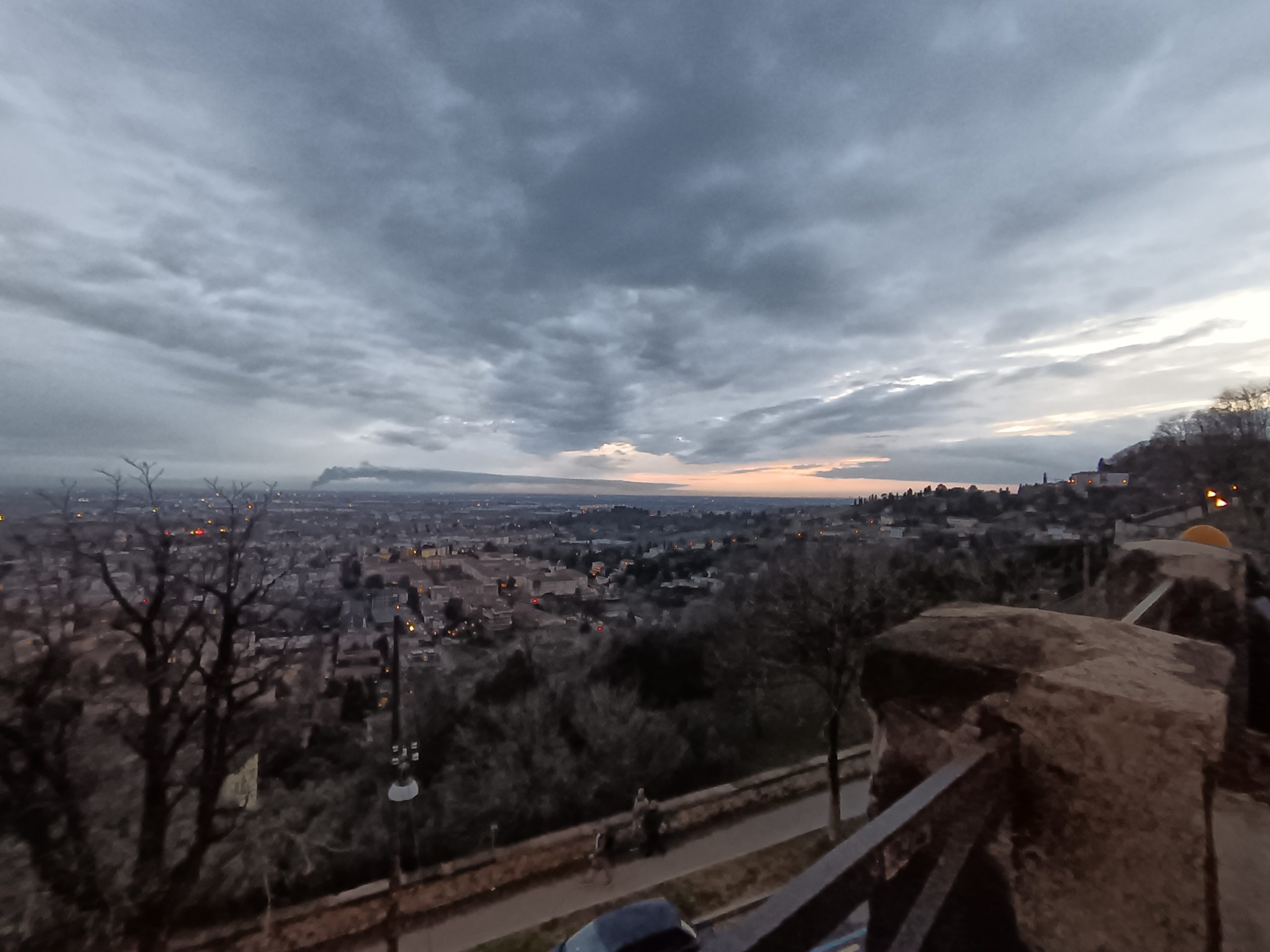 Bergamo night panorama